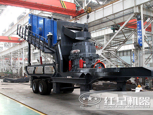 河卵石移動破碎站 河卵石移動破碎站