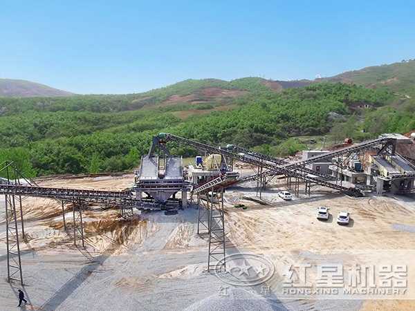 小型環保石頭制砂機生產現場 小型環保石頭制砂機生產現場