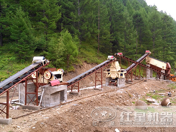 制砂生產線作業現場