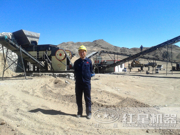 600×750顎破生產線現(xiàn)場