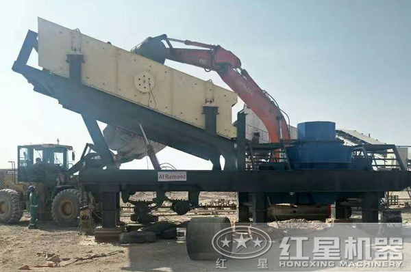 移動環(huán)保制砂機作業(yè)現(xiàn)場 移動環(huán)保制砂機作業(yè)現(xiàn)場