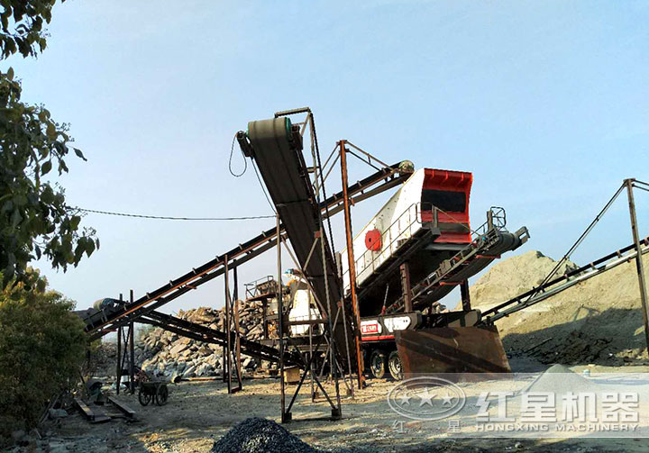 馬鞍山移動碎石現(xiàn)場